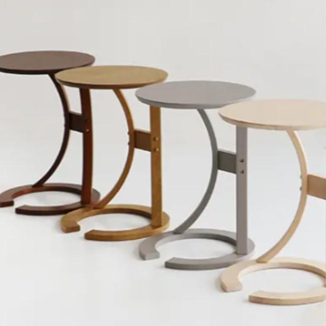 サイドテーブル 丸 コの字 円型 円 北欧 木製 市場 ロータス ILT-2987